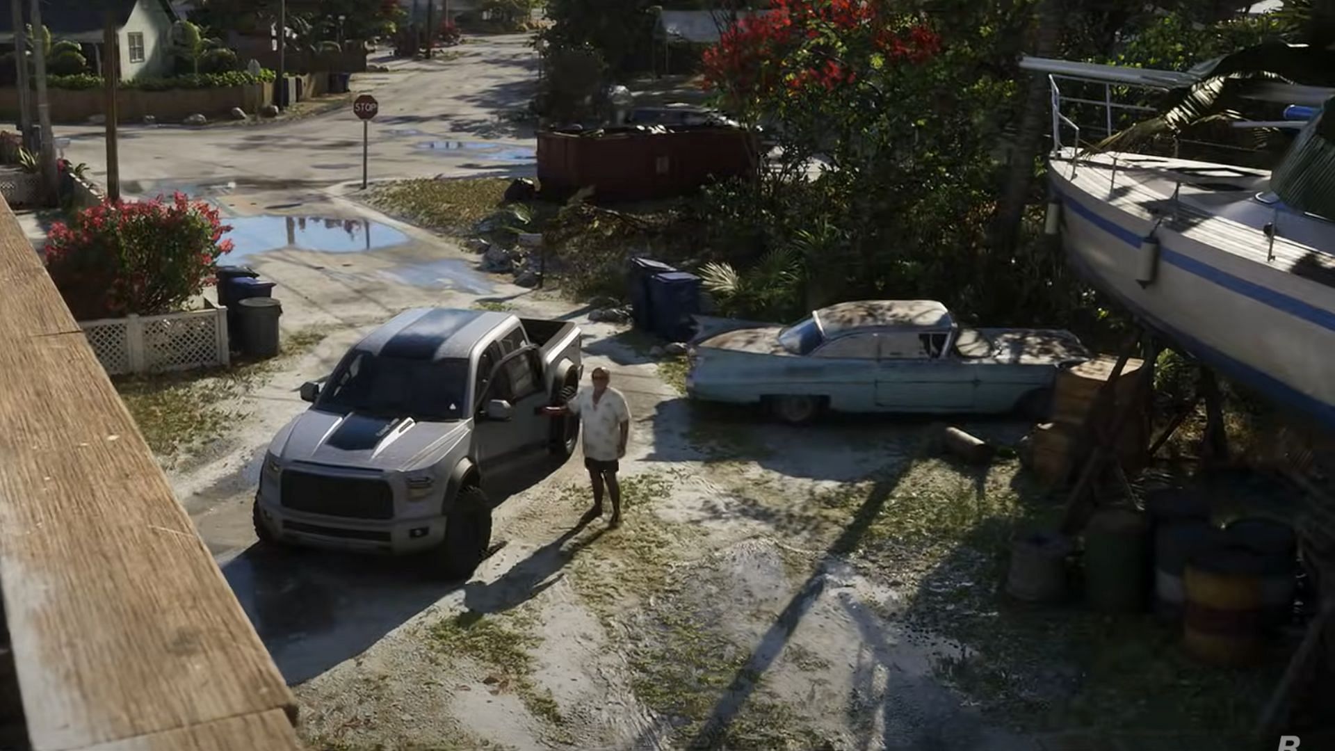 We may have found the whereabouts of Michael’s boat (Image via Rockstar Games)